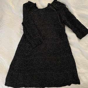 Sezane polka dot shift dress